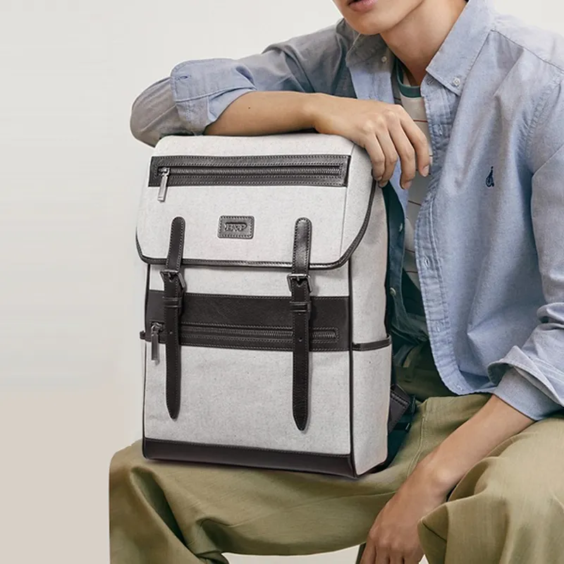 BVP Water Resistant Canvas Computer Backpack Men's-3