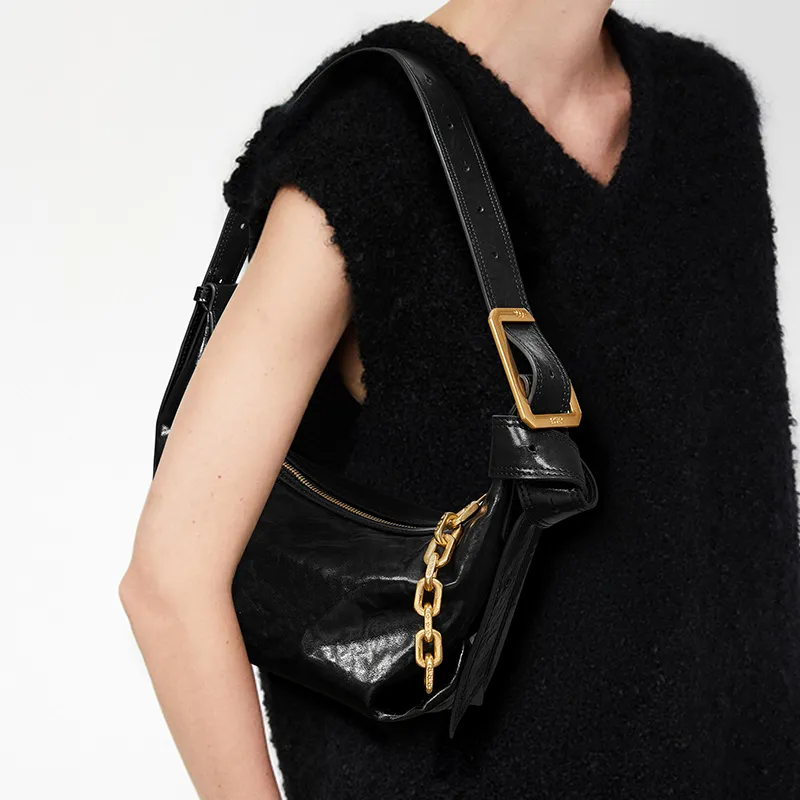 BVP Cow Leather Shoulder Bag Unisex Multicolor-6