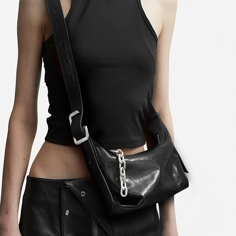 BVP Cow Leather Shoulder Bag Unisex Multicolor-10