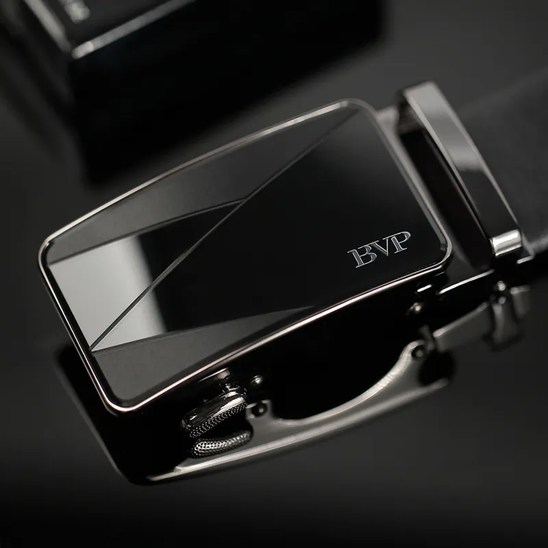 BVP Italy Version Genuine Leather Business Leather Belts Men's Width  3.5cm-4