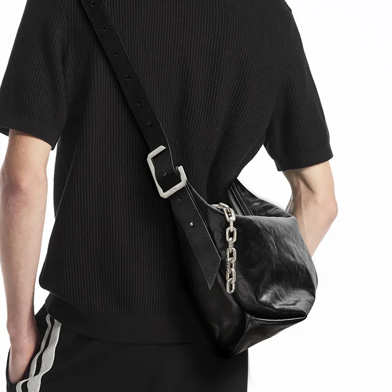 BVP Cow Leather Shoulder Bag Unisex Multicolor-25