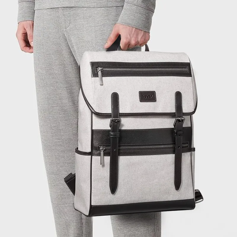 BVP Water Resistant Canvas Computer Backpack Men's-5