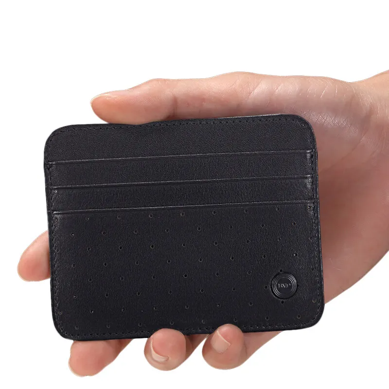 BVP Cow Leather Speeding Certificate Bag Card Holder Regular Men's Black-2
