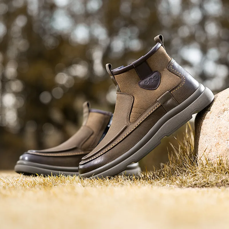 GOG Fashion Fleece Lined Thermal Ankle Boots Men's-9