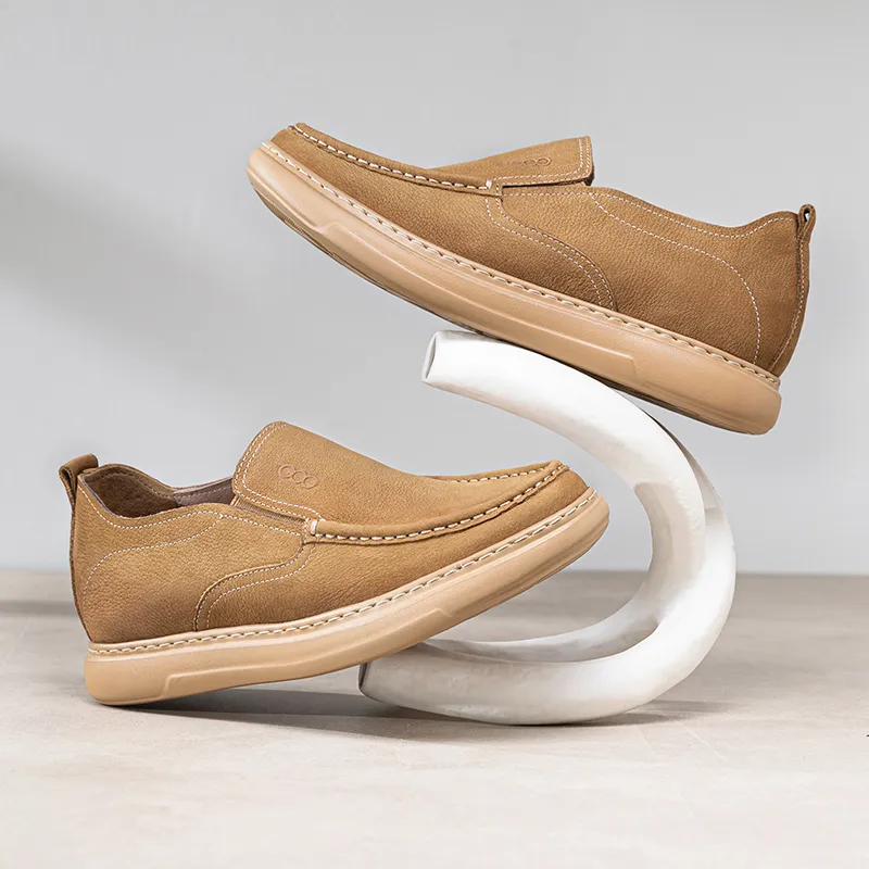 GOG Men's Casual Shoes Men Low Top Brown-4