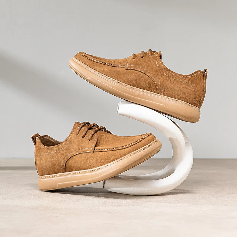 GOG Men's Casual Shoes Men Low Top Brown-3