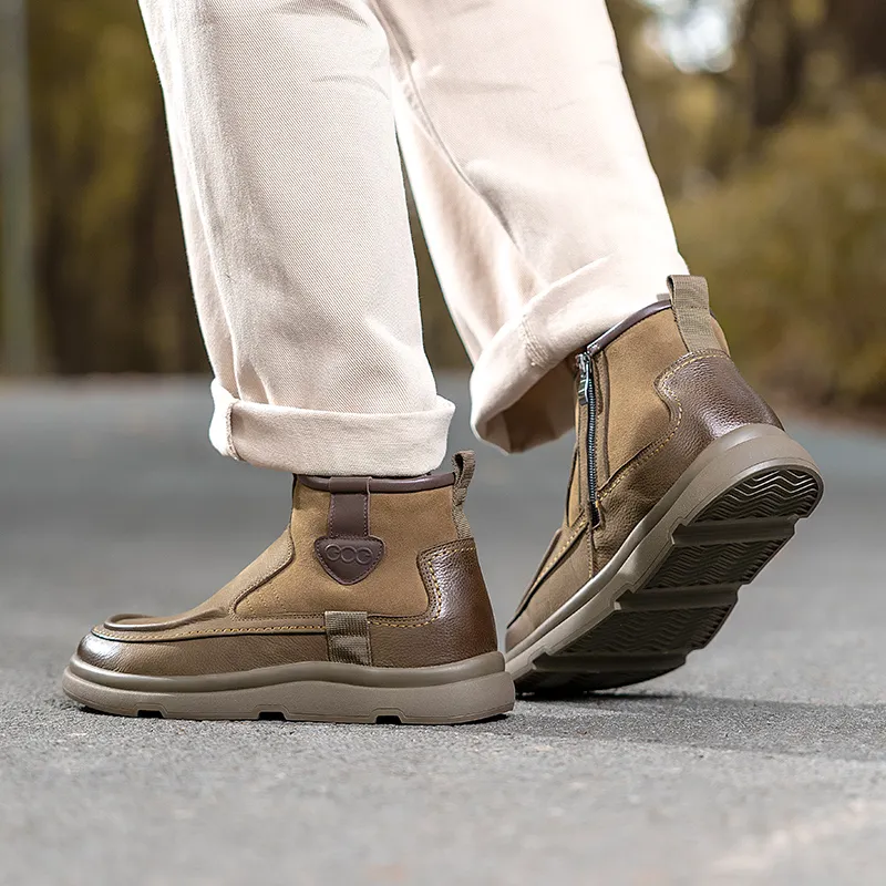 GOG Fashion Fleece Lined Thermal Ankle Boots Men's-8