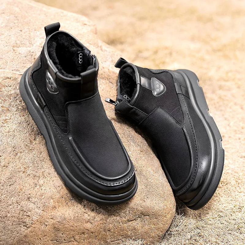 GOG Fashion Fleece Lined Thermal Ankle Boots Men's-5