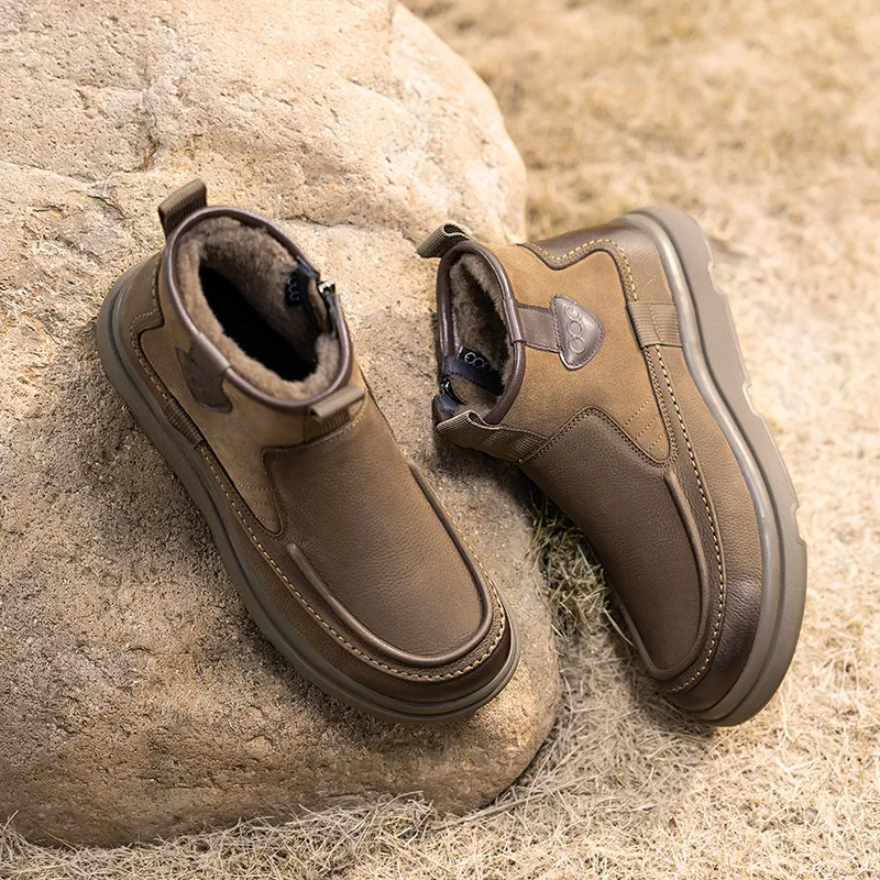GOG Fashion Fleece Lined Thermal Ankle Boots Men's-11