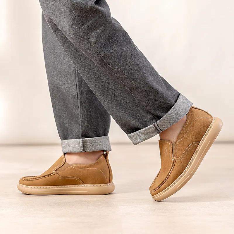 GOG Men's Casual Shoes Men Low Top Brown-5