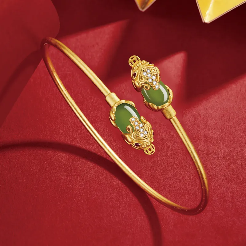 SGE Hetian Jade Bangles Women's Jasper-1