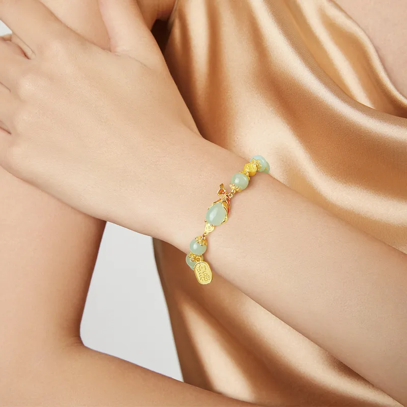 SGE Bracelets Pale Greenish White Jade Women's-4
