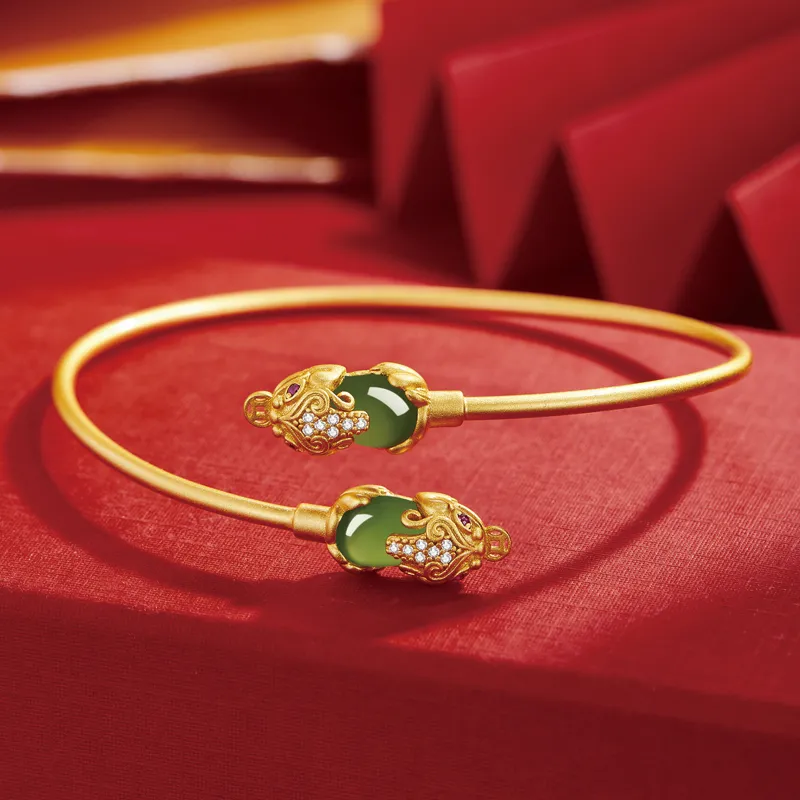 SGE Hetian Jade Bangles Women's Jasper-3