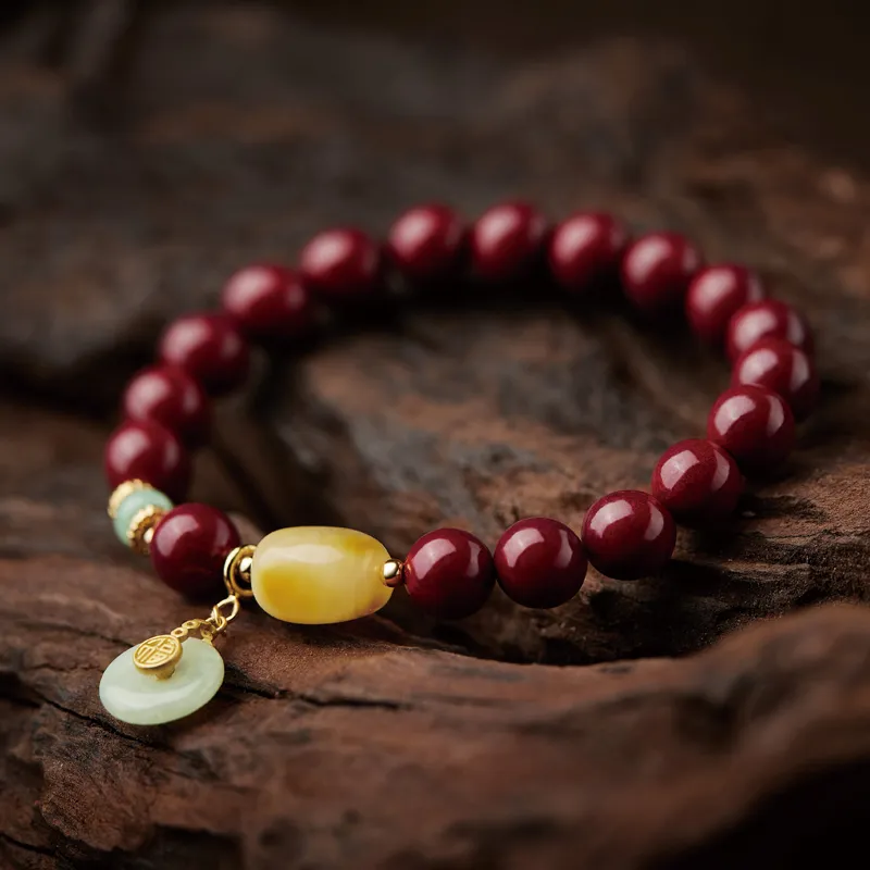 SGE Reconstructed Cinnabar Bracelets Unisex-1