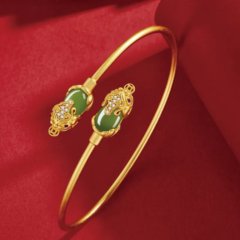 SGE Hetian Jade Bangles Women's Jasper-2