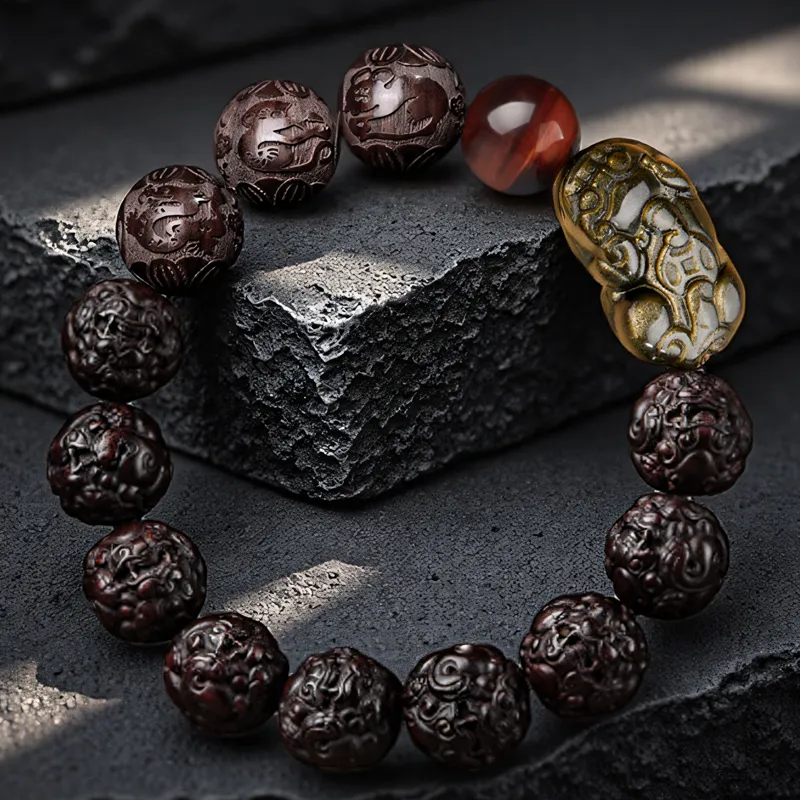SGE Red Sandalwood Bracelets Unisex-1