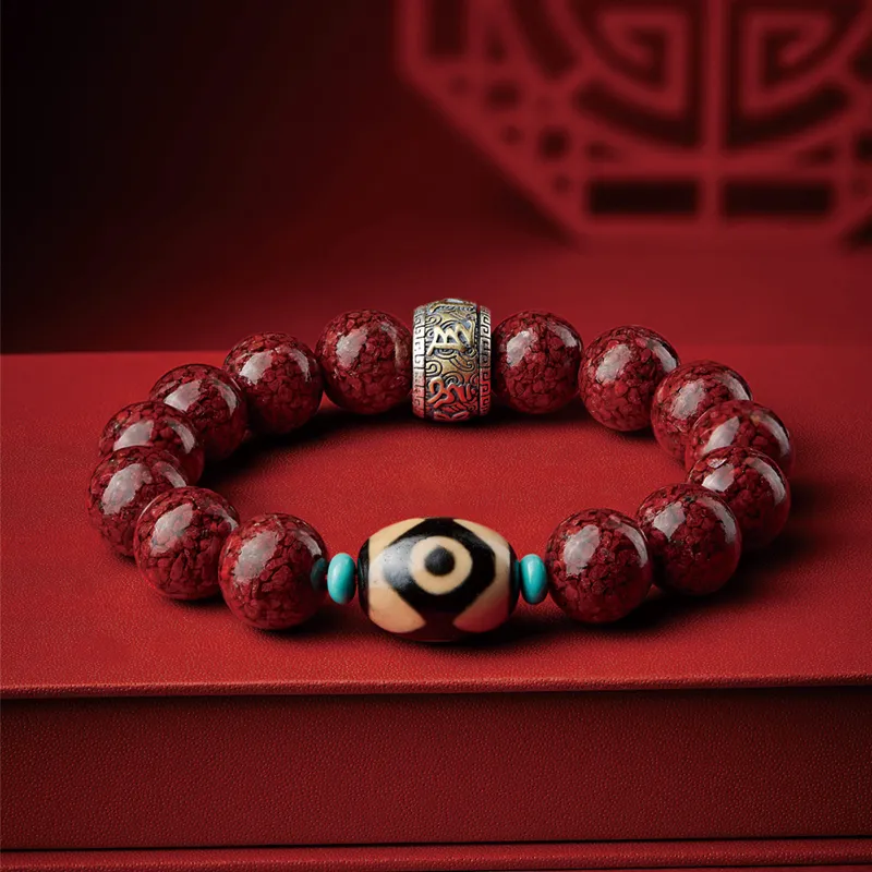 SGE Reconstructed Cinnabar Bracelets Men's-4