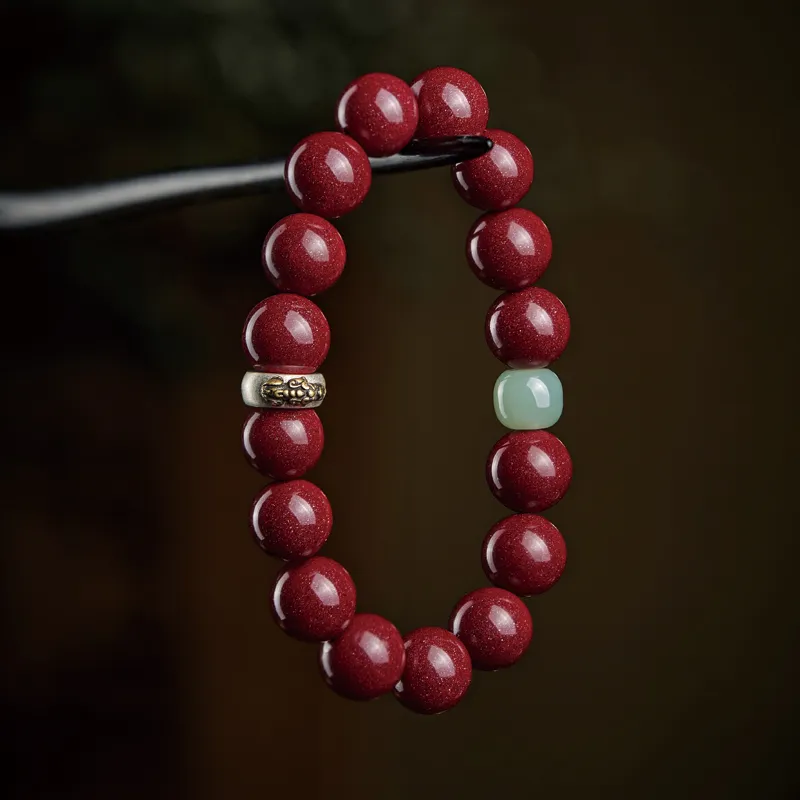 SGE Reconstructed Cinnabar Bracelets Unisex-3