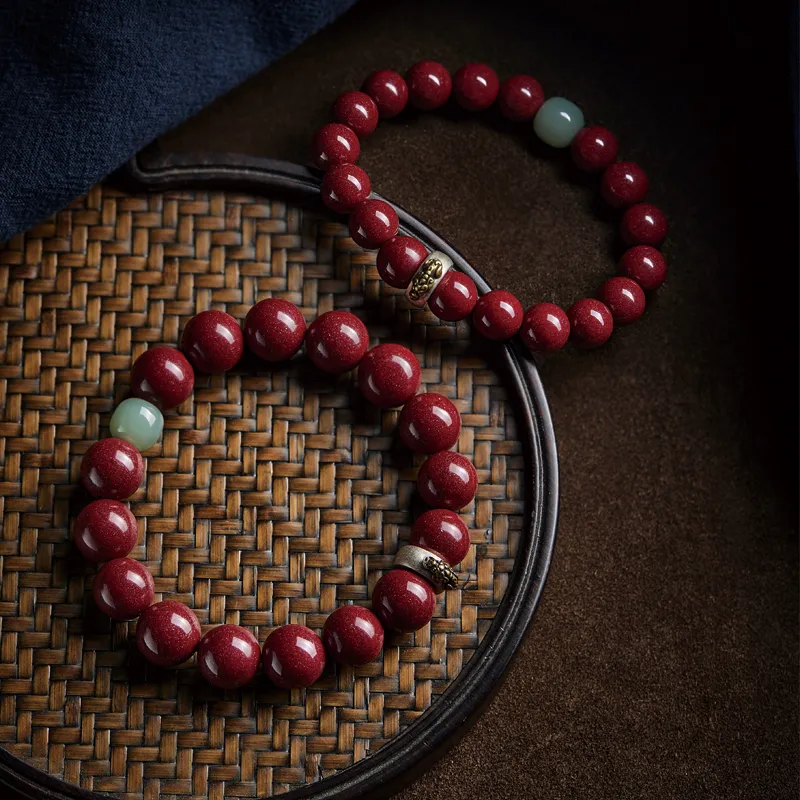 SGE Reconstructed Cinnabar Bracelets Unisex-7