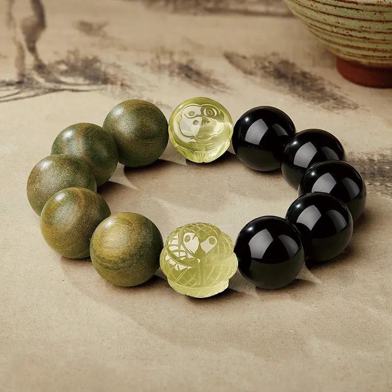 SGE Green Sandalwood Bracelets Men's-7