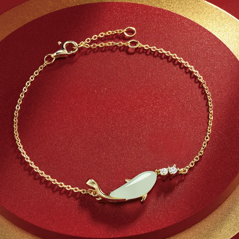 SGE Hetian Jade Bracelets Women's Pale Greenish White Jade-3