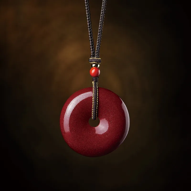 SGE Reconstructed Cinnabar Necklaces Unisex-4