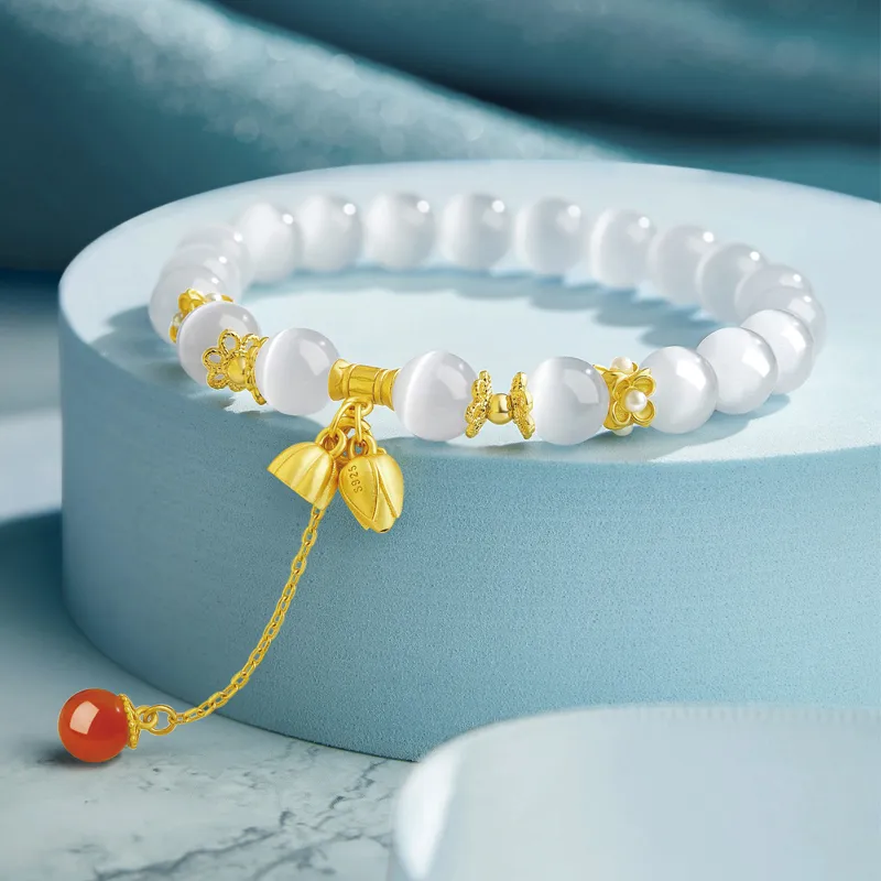SGE Cat's Eye Stone Bracelets Women's-3