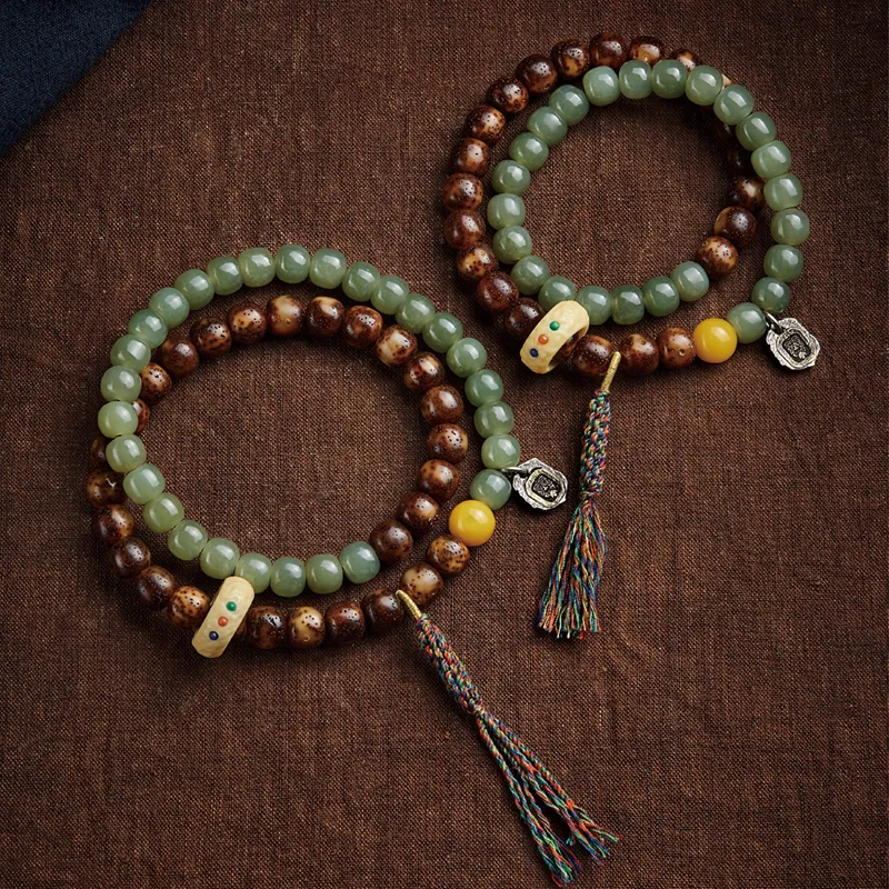 SGE Star Moon Bodhi Seeds Bracelets Unisex-2