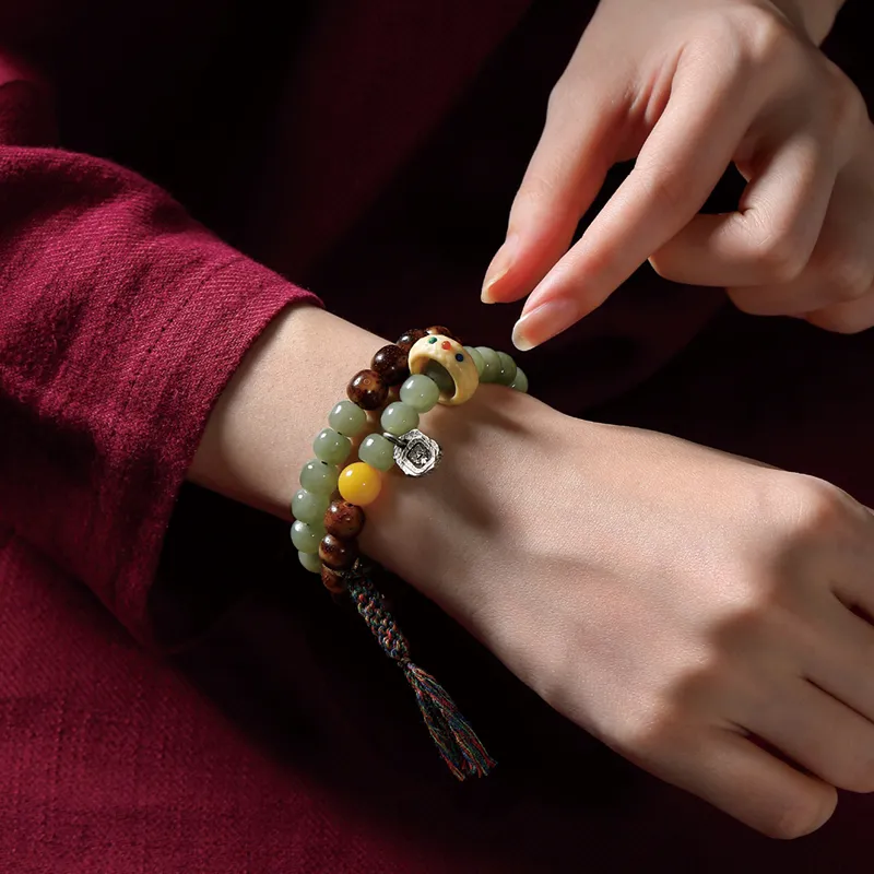 SGE Star Moon Bodhi Seeds Bracelets Unisex-3
