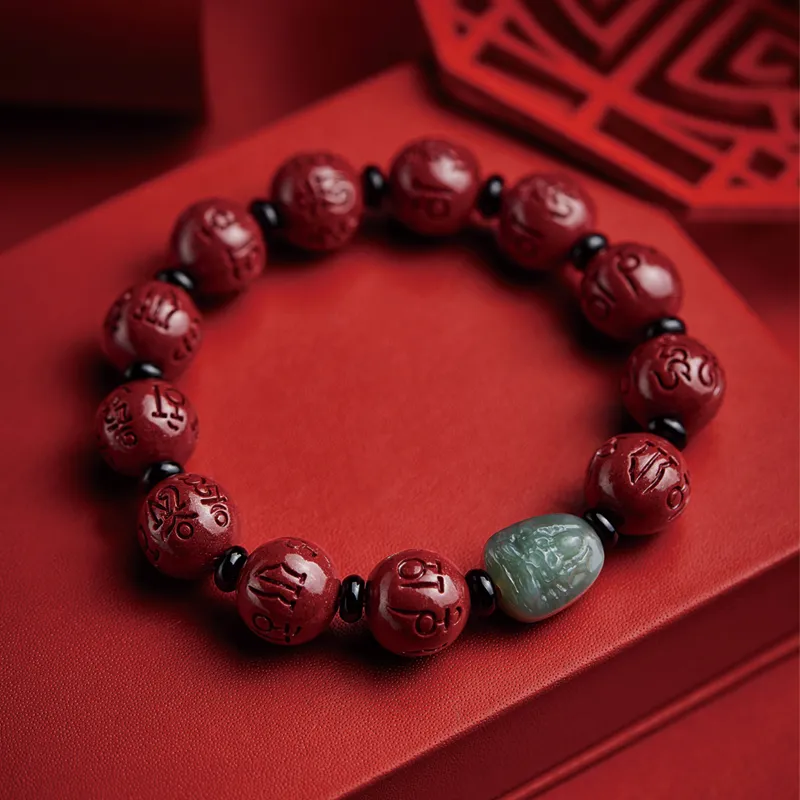 SGE Reconstructed Cinnabar Bracelets Unisex-2