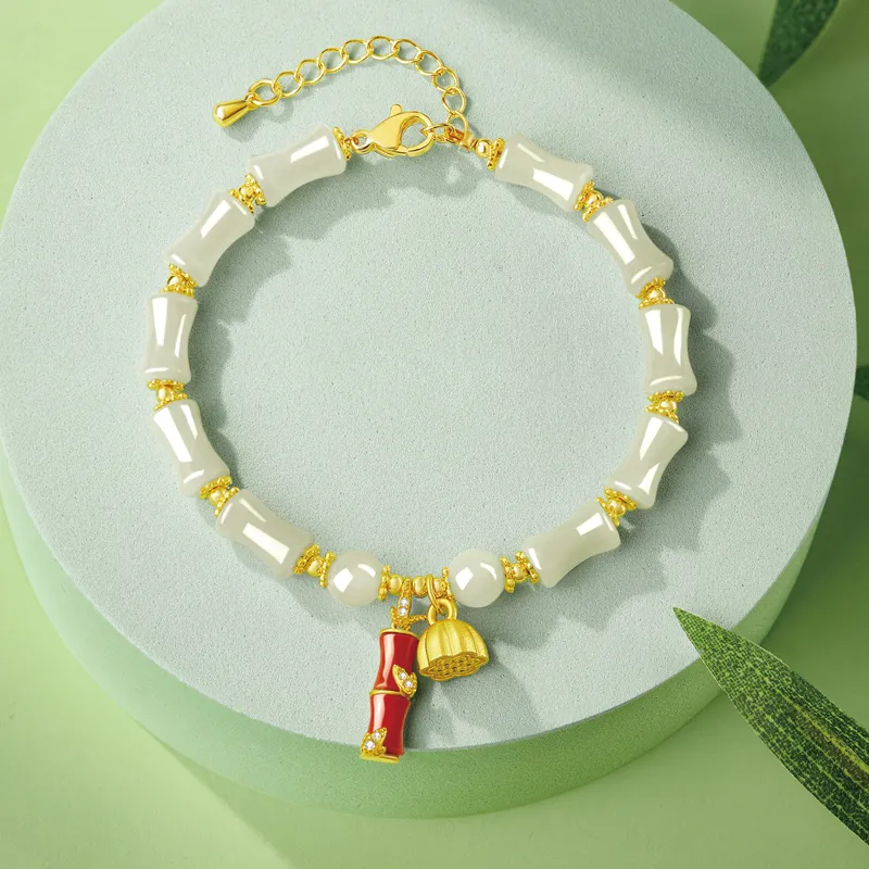 SGE Hetian Jade Bracelets Women's Pale Greenish White Jade-1