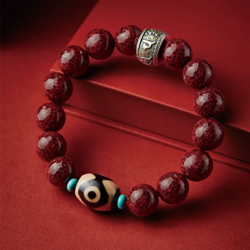 SGE Reconstructed Cinnabar Bracelets Men's-3