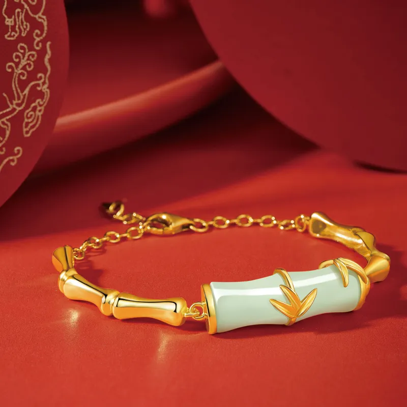 SGE Hetian Jade Bracelets Women's Pale Greenish White Jade-4