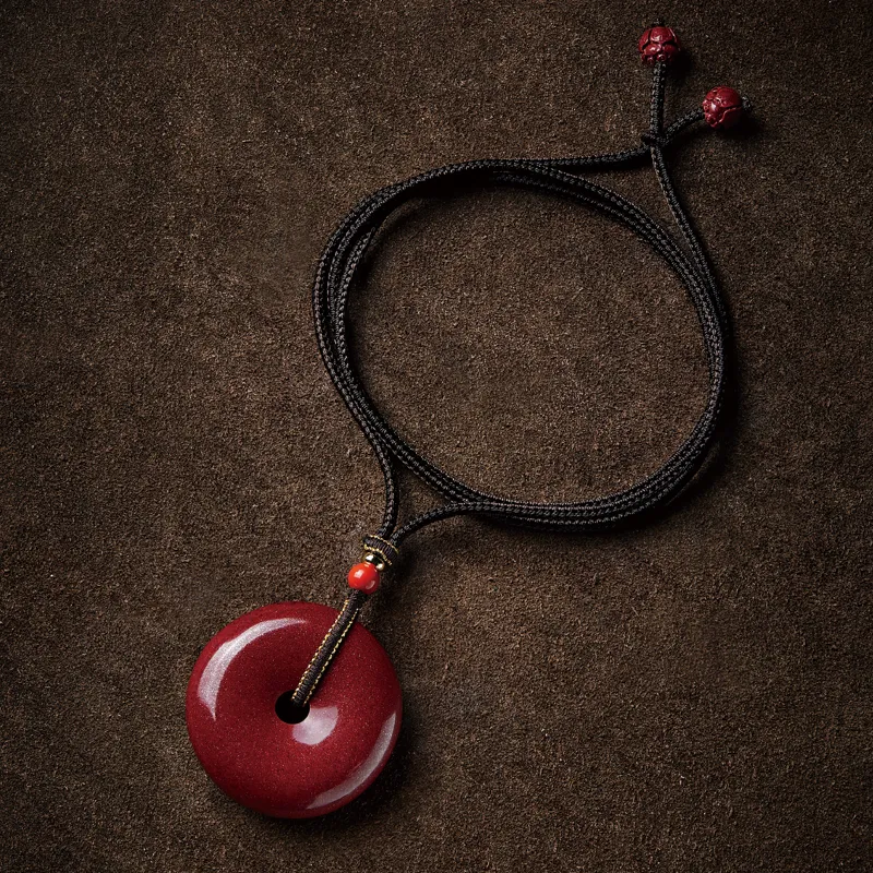 SGE Reconstructed Cinnabar Necklaces Unisex-5
