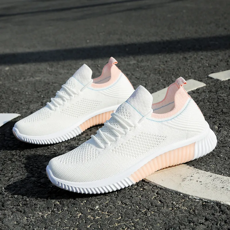 Ncmt Running Shoes Women's Low Top Blue/Nude Pink-6