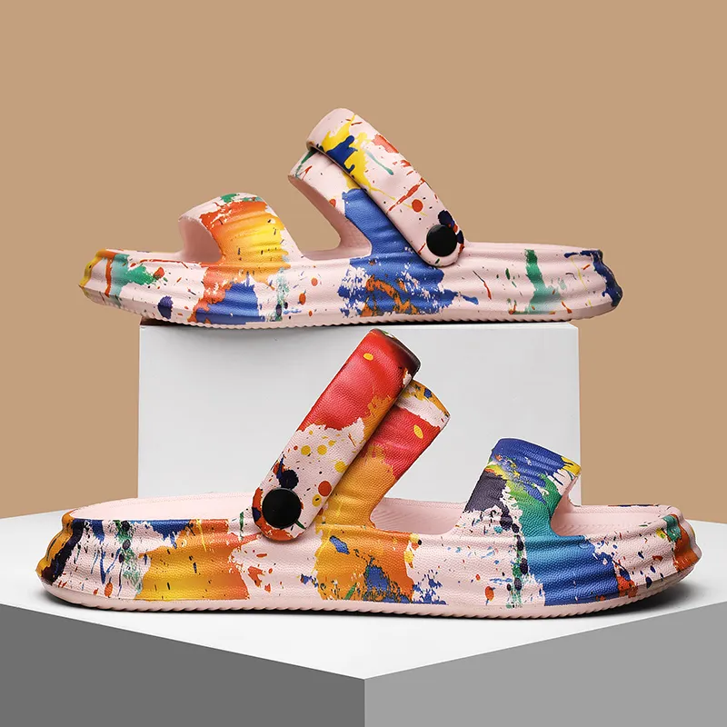 Ncmt Beach Sandals Unisex White Blue/White Red-9