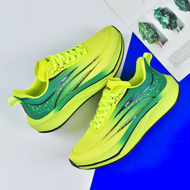 Ncmt Slip Resistant, Abrasion Resistant, Breathable Low Top Carbon Plate Running Shoes Unisex-13