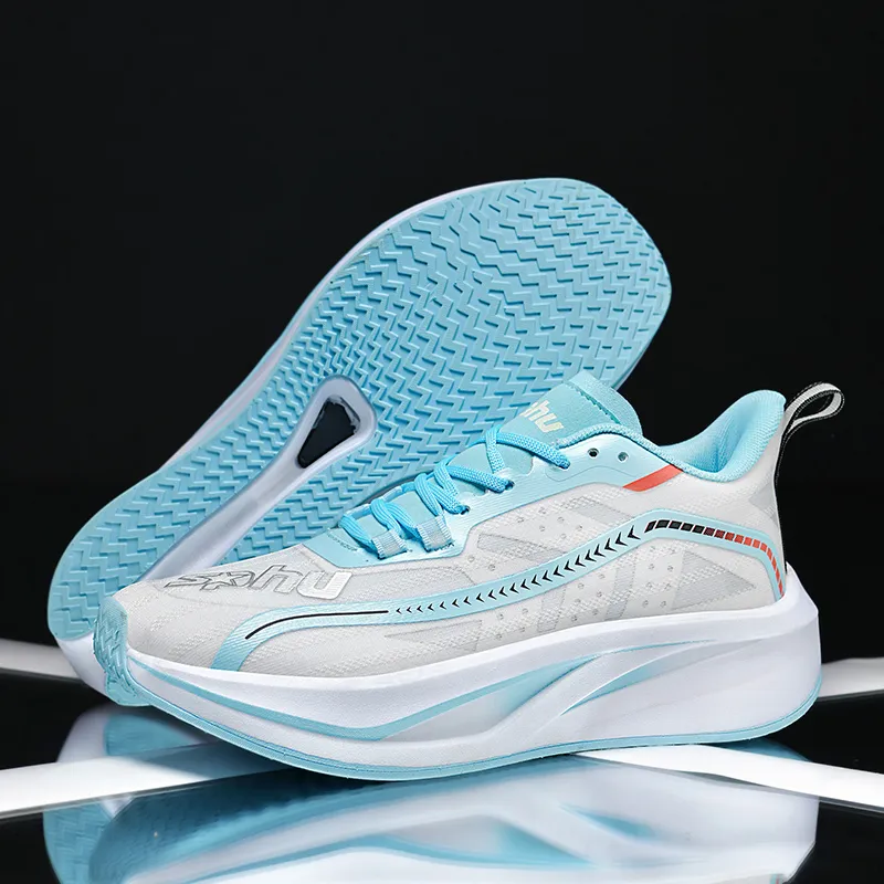 Ncmt Running Shoes Men Low Top Glacier Blue/Electric Orange-3