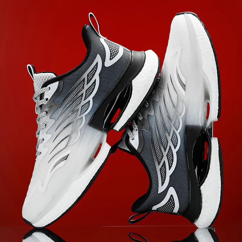 Ncmt Cushioning, Slip Resistant, Abrasion Resistant, Breathable, Support, Rebound Running Shoes Men's-8