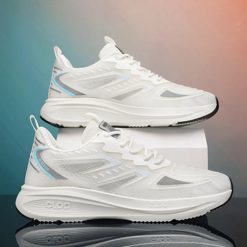 Ncmt Slip Resistant, Abrasion Resistant, Breathable, Lightweight, Rebound Low Top Running Shoes Men's-4
