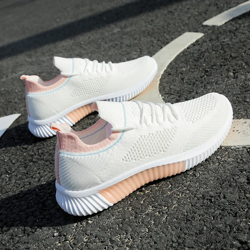 Ncmt Running Shoes Women's Low Top Blue/Nude Pink-5