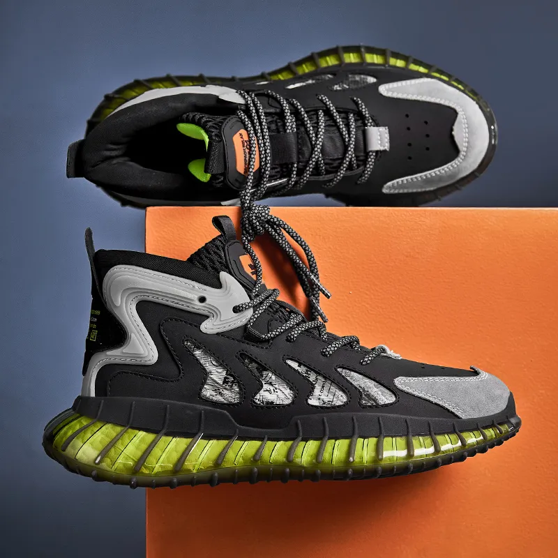 Ncmt Slip Resistant, Abrasion Resistant, Breathable, Supportive, Rebound Mid Top Running Shoes Unisex-13