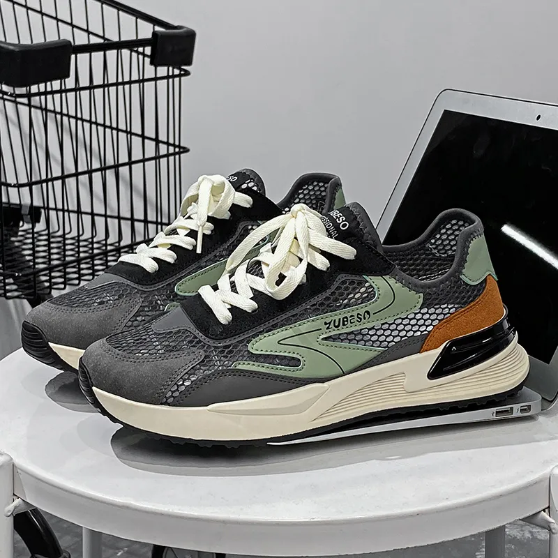 Ncmt Slip Resistant, Abrasion Resistant, Breathable Low Top Running Shoes Men's-9