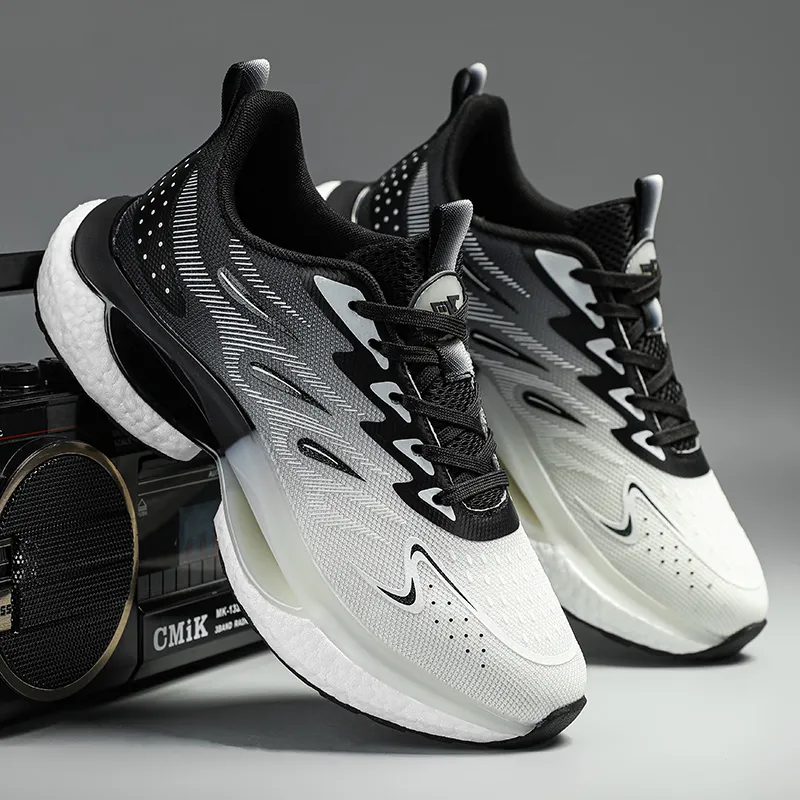 Ncmt Slip Resistant, Abrasion Resistant, Breathable, Supportive, Rebound Low Top Running Shoes Unisex-8