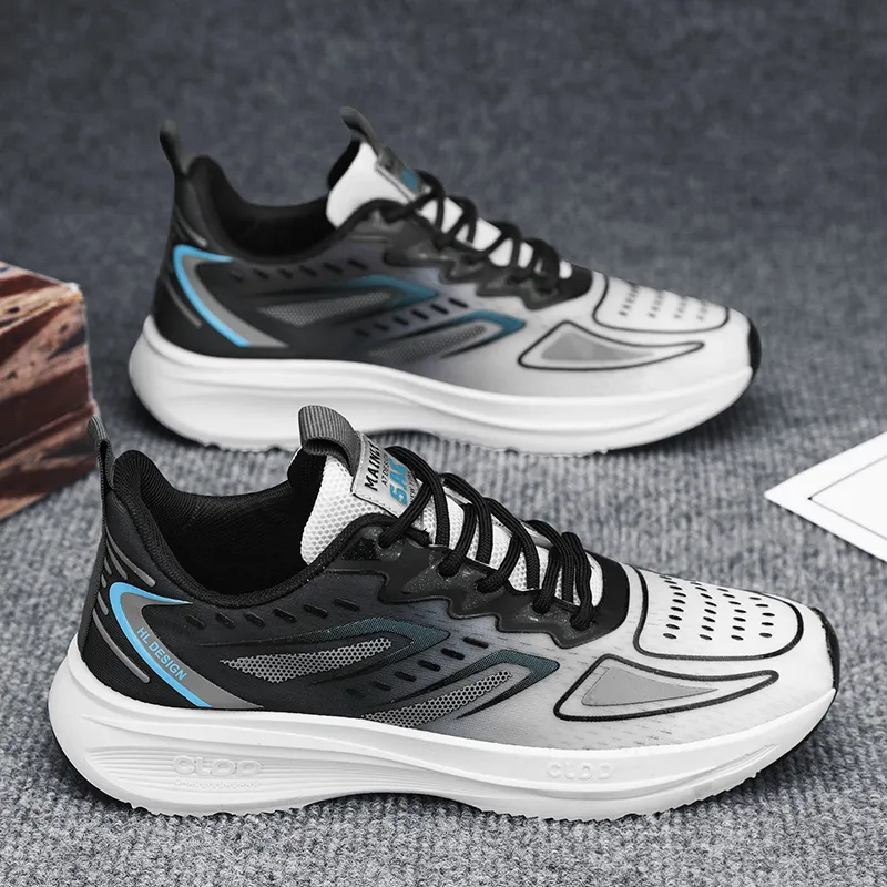 Ncmt Slip Resistant, Abrasion Resistant, Breathable, Lightweight, Rebound Low Top Running Shoes Men's-12