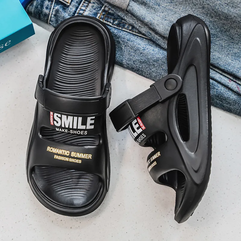 Ncmt Beach Sandals Unisex White/Black/Dark Coffee-8