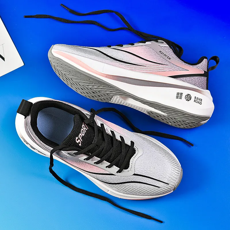 Ncmt Shock Absorbing, Non Slip, Wear Resistant, Breathable And Lightweight Low Top Running Shoes Unisex-34