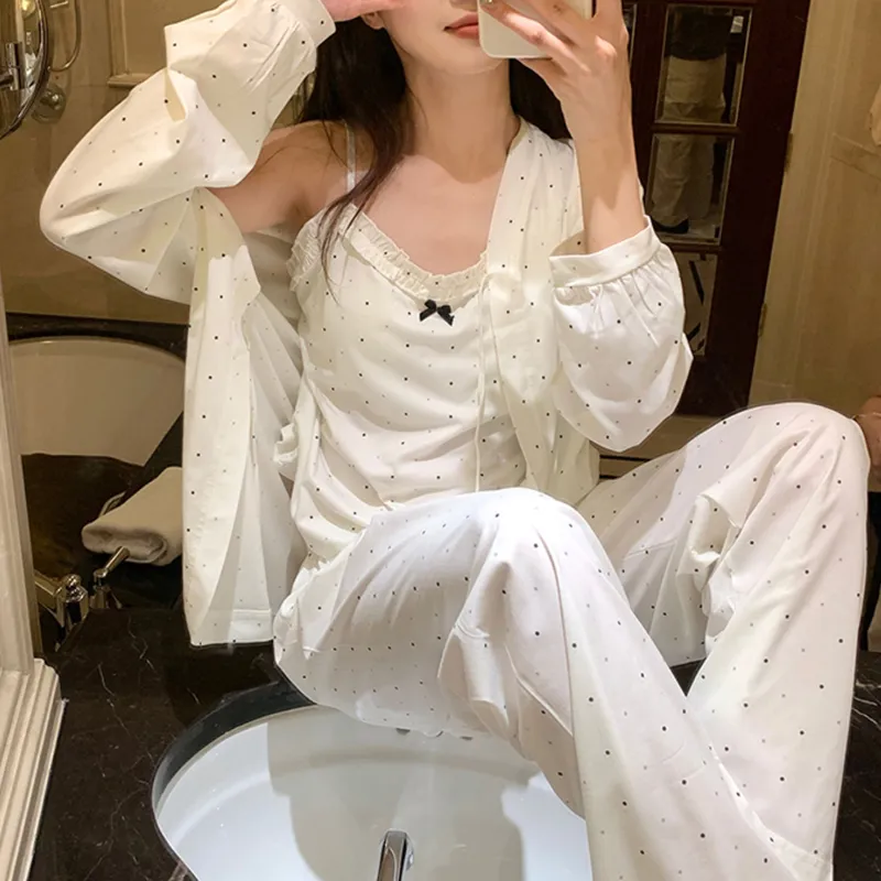 Joycefuuu Bra Pajama Set Women's Ecru-4