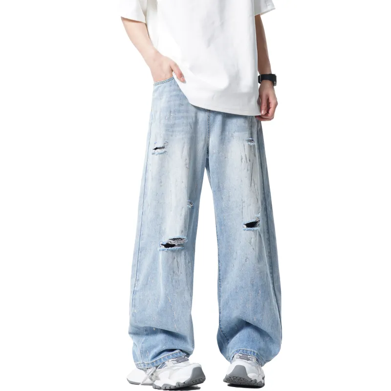 Ang2 Stu Jeans Unisex Light Blue-2