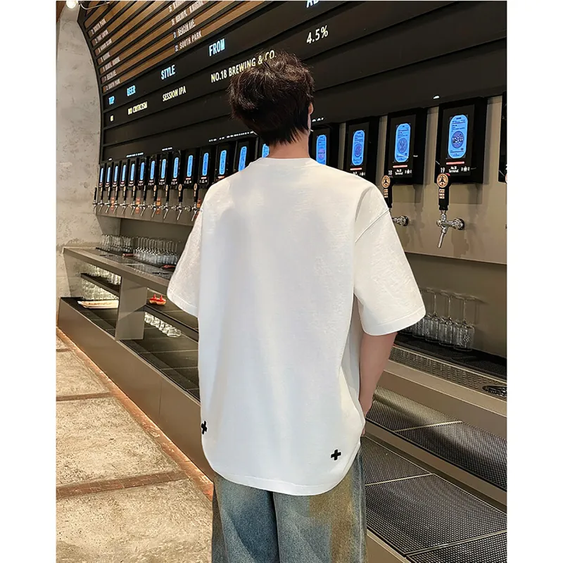 TESTUNG Classic T Shirt Unisex Pure White Color-15